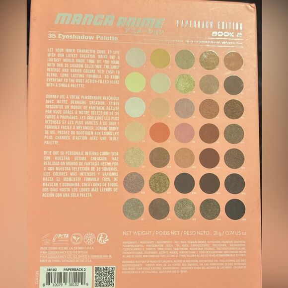 NIB Rude Cosmetics 
Manga Anime 35 Eyeshadow Palette - Picture 6 of 9